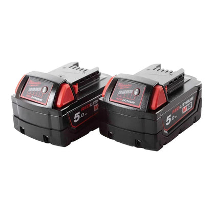Milwaukee M18 BOS125-0 Orbital Sander Kit with 2 x 5.0Ah Li-Ion Batteries